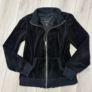 Michael Kors Black Velvet Bomber Jacket